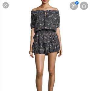 Loveshackfancy Poppy short sleeve dress in paisley